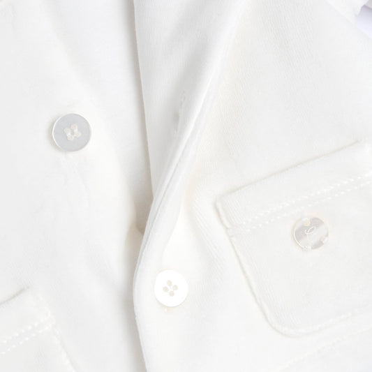 Chicco Cardigan Bianco con Cappuccio