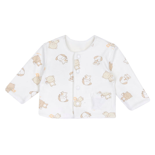 Chicco Cardigan Reversibile Bianco