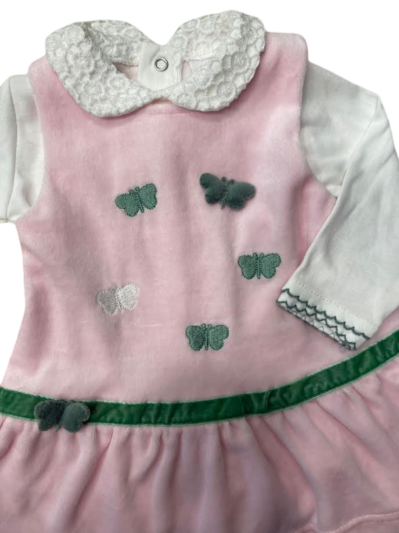 Luglio Vestina Neonato Ciniglia Rosa