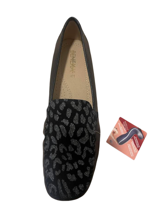 Plantas mocassino in pelle fantasia nero 41