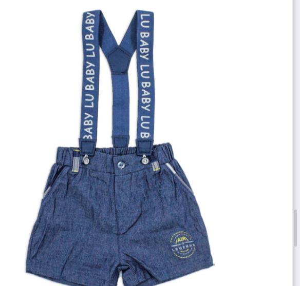Luglio Bermuda con Bretelle per bambino