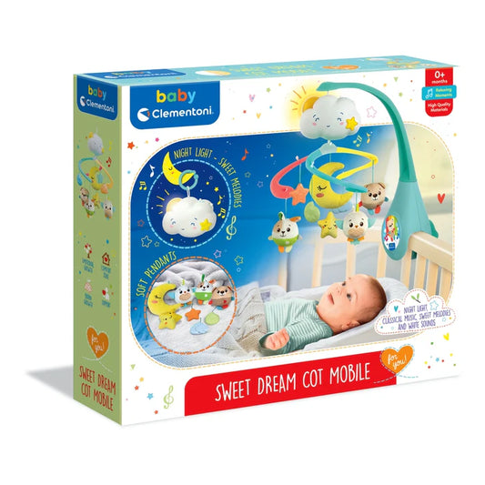 Clementoni Sweet and Dream Cot Mobile-Carillon da culla multifunzione