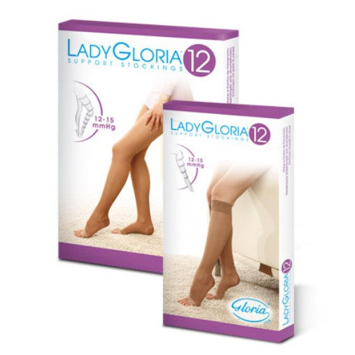 Lady gloria gambaletto punta aperta 70 den