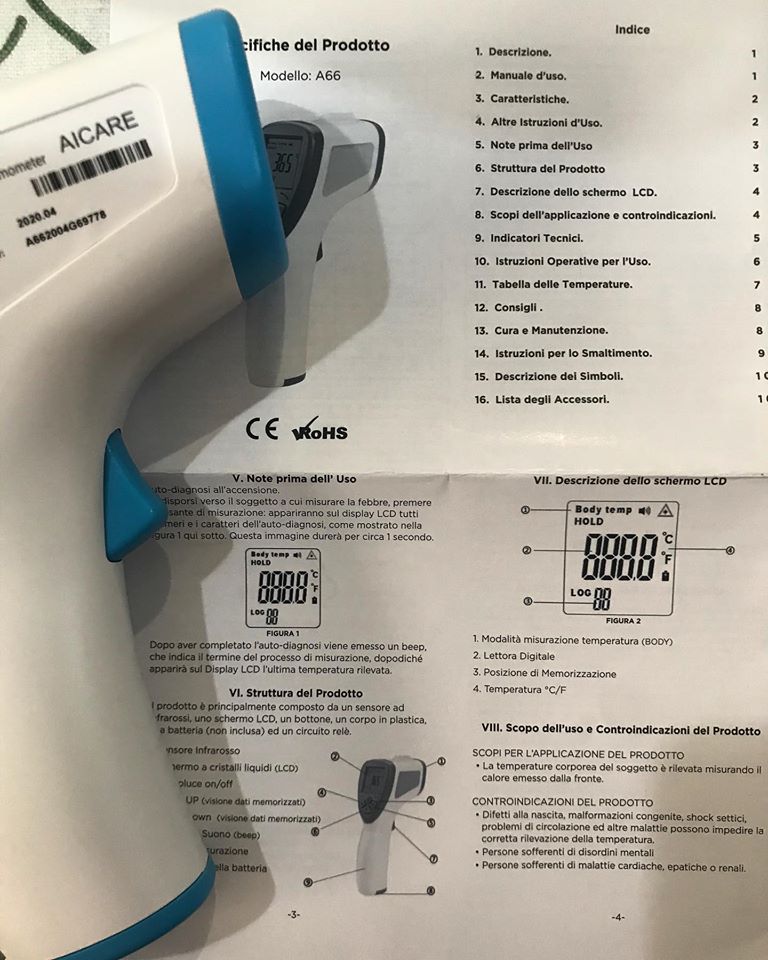 Termometro digitale a infrarossi professionale