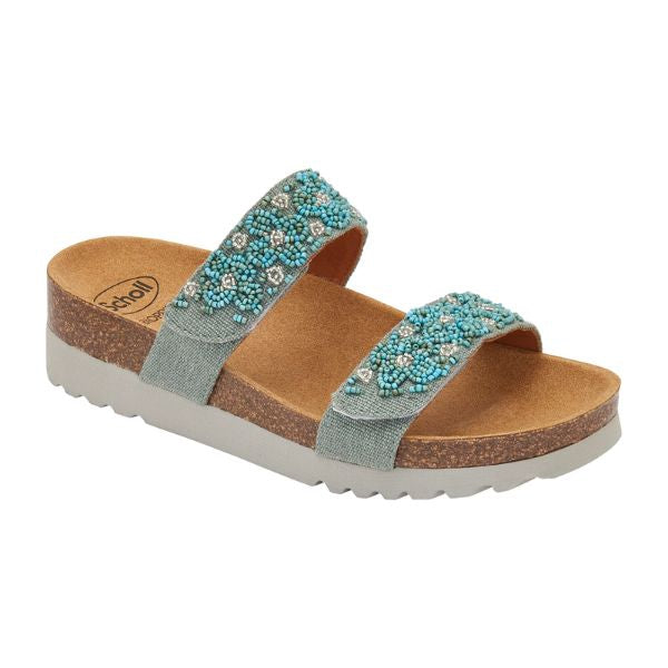 Scholl Zafirah Sandali Doppio Strappo Denim/Multi