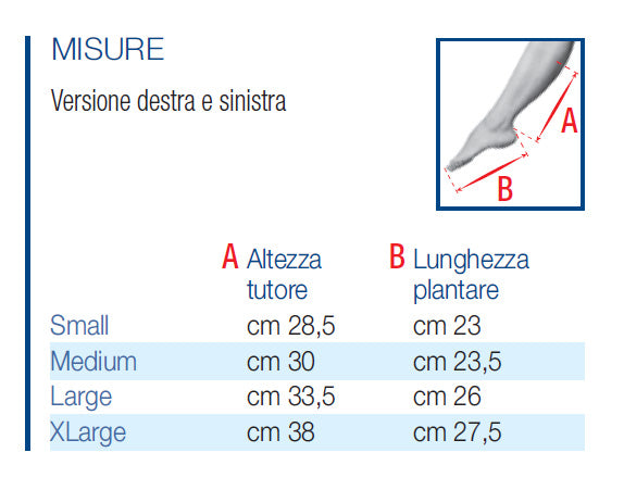 Camp NA 400 Molla di Codivilla Tutore in polietilene per piede equino