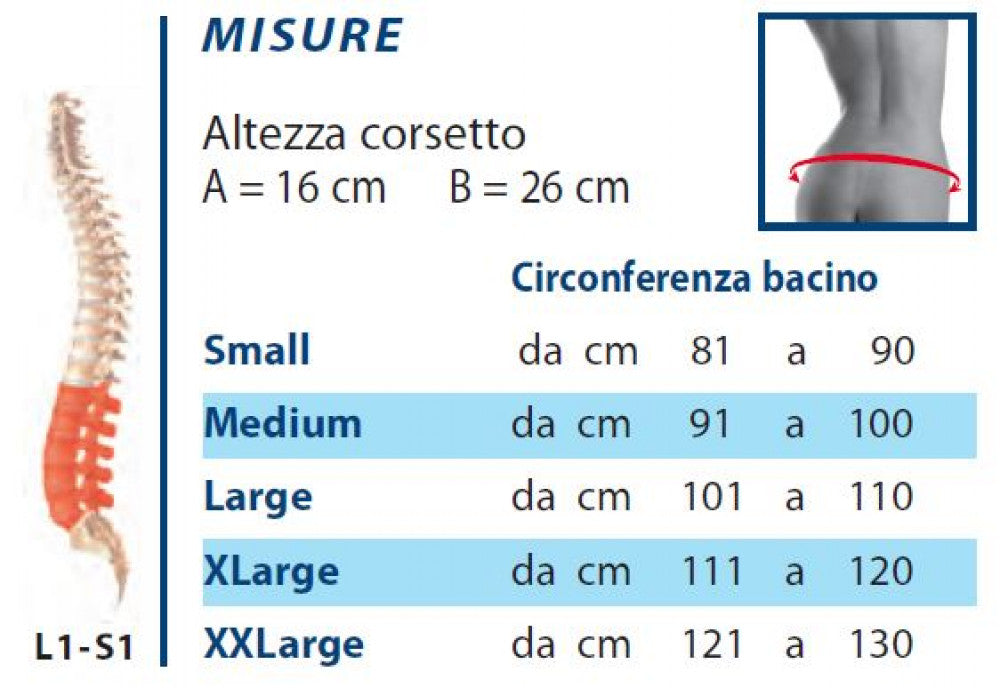 501 CAMPX Corsetto elastico lombosacrale