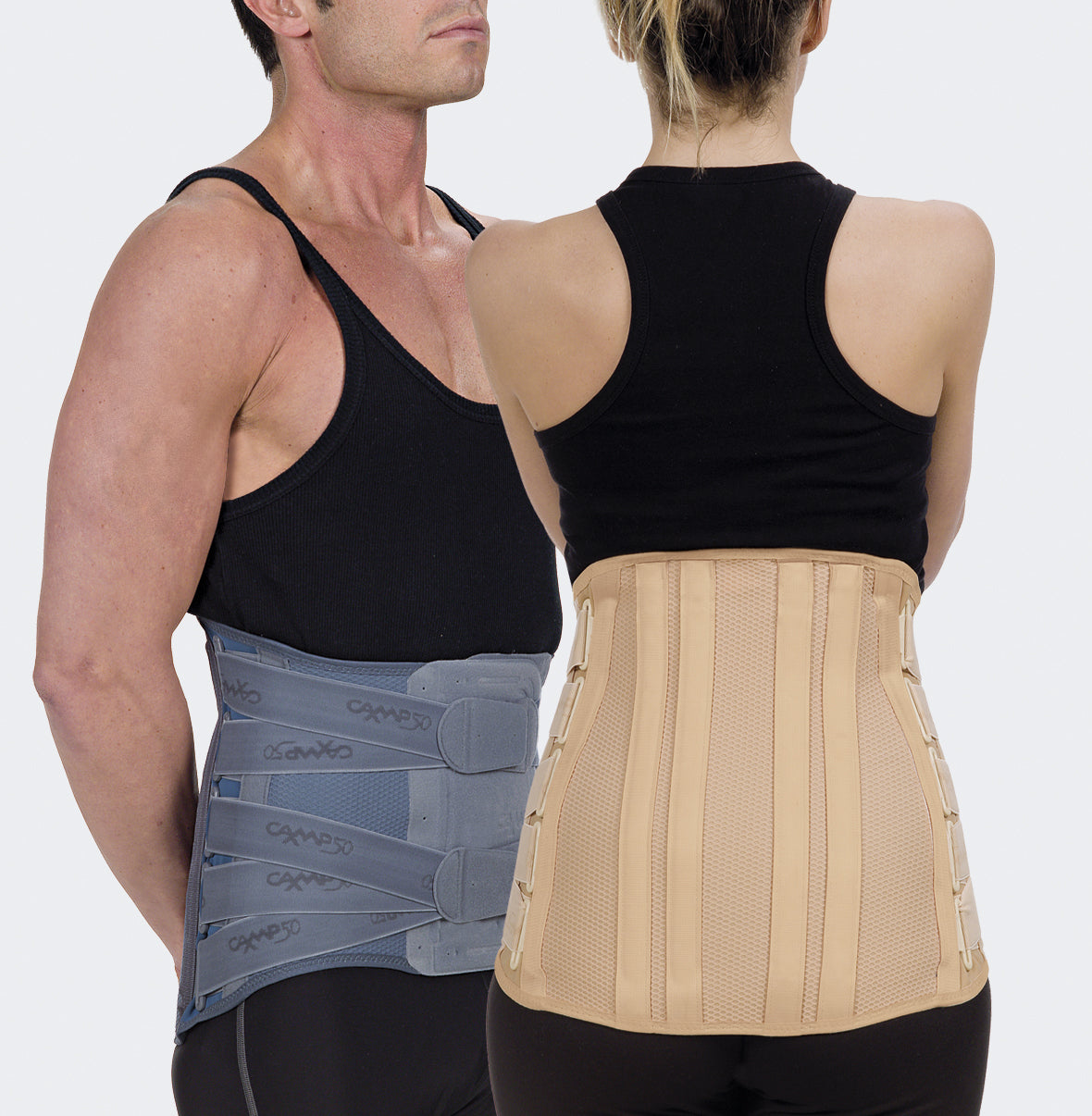 5035 CAMP 50 Corsetto lombosacrale alto con 4 stecche posteriori