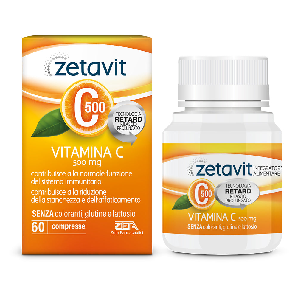 ZETAVIT Vitamina C 60 Cps Tecnologia Retard a rilascio prolungato