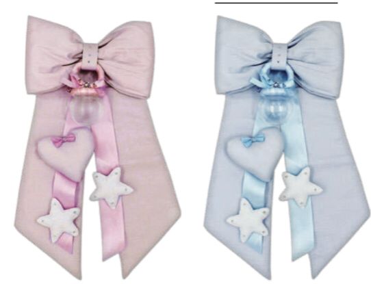 Fiocco Nascita con Nastro e Stelle