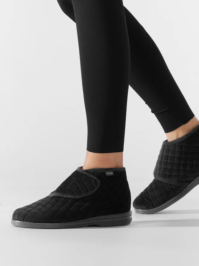 Scholl Pantofole Lili Ankle Boot Nero