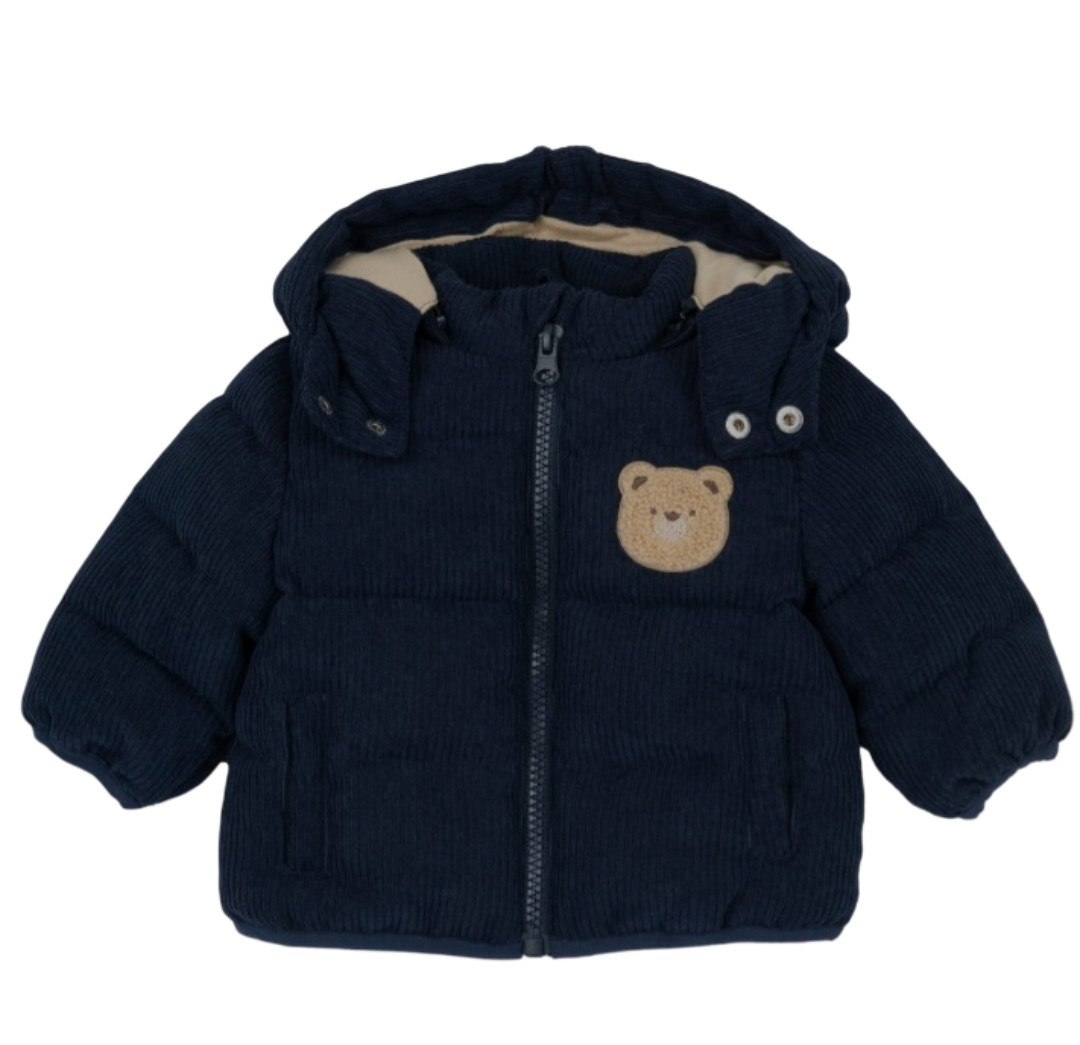 Chicco Giubbotto Orsetto in velluto Blu