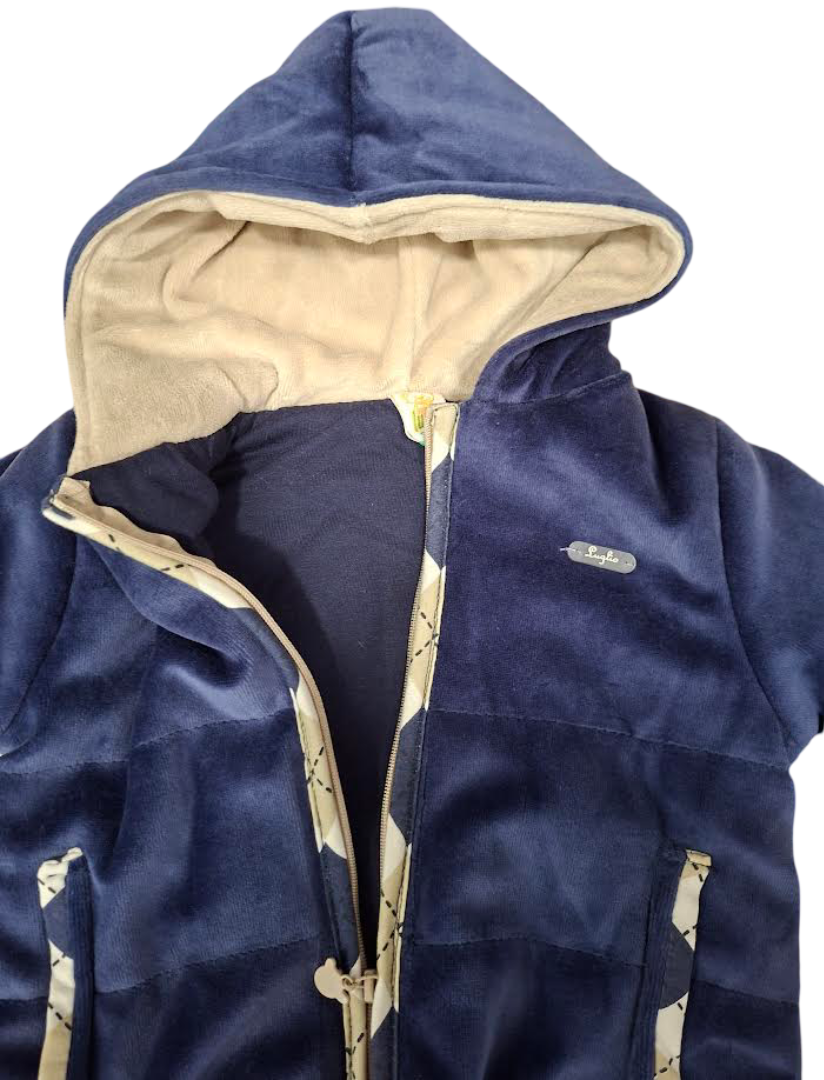 Luglio Giubbino Bambino Felpato Blu