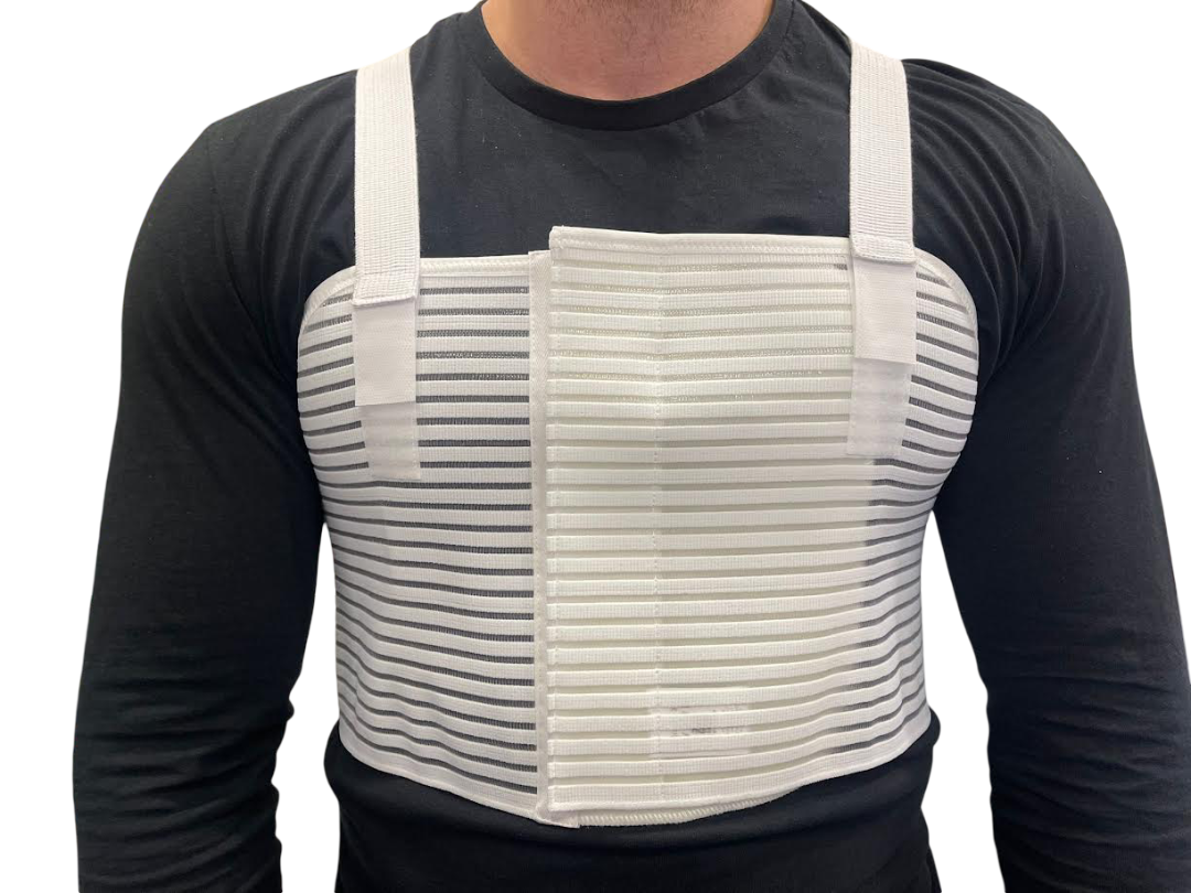 Fascia Toracica Post-Operatoria Regolabile con Bretelle