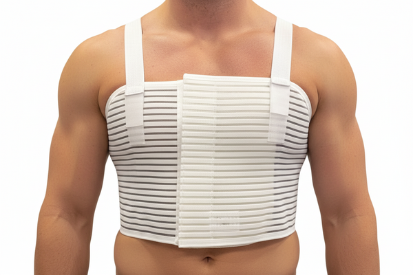 Fascia Toracica Post-Operatoria Regolabile con Bretelle