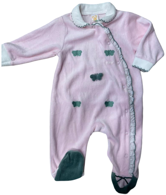 Luglio Tutina Neonato Ciniglia Rosa