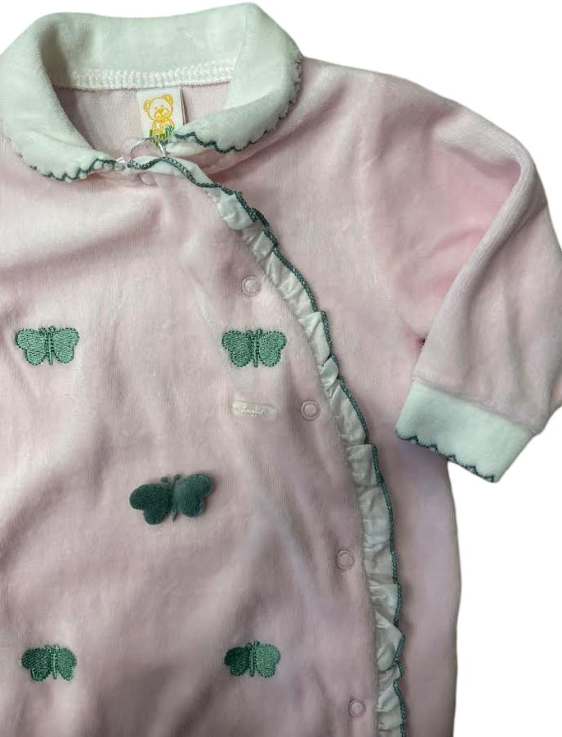 Luglio Tutina Neonato Ciniglia Rosa