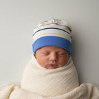 Completo Neonato 3 Pezzi Righe Multicolor con Orsetto