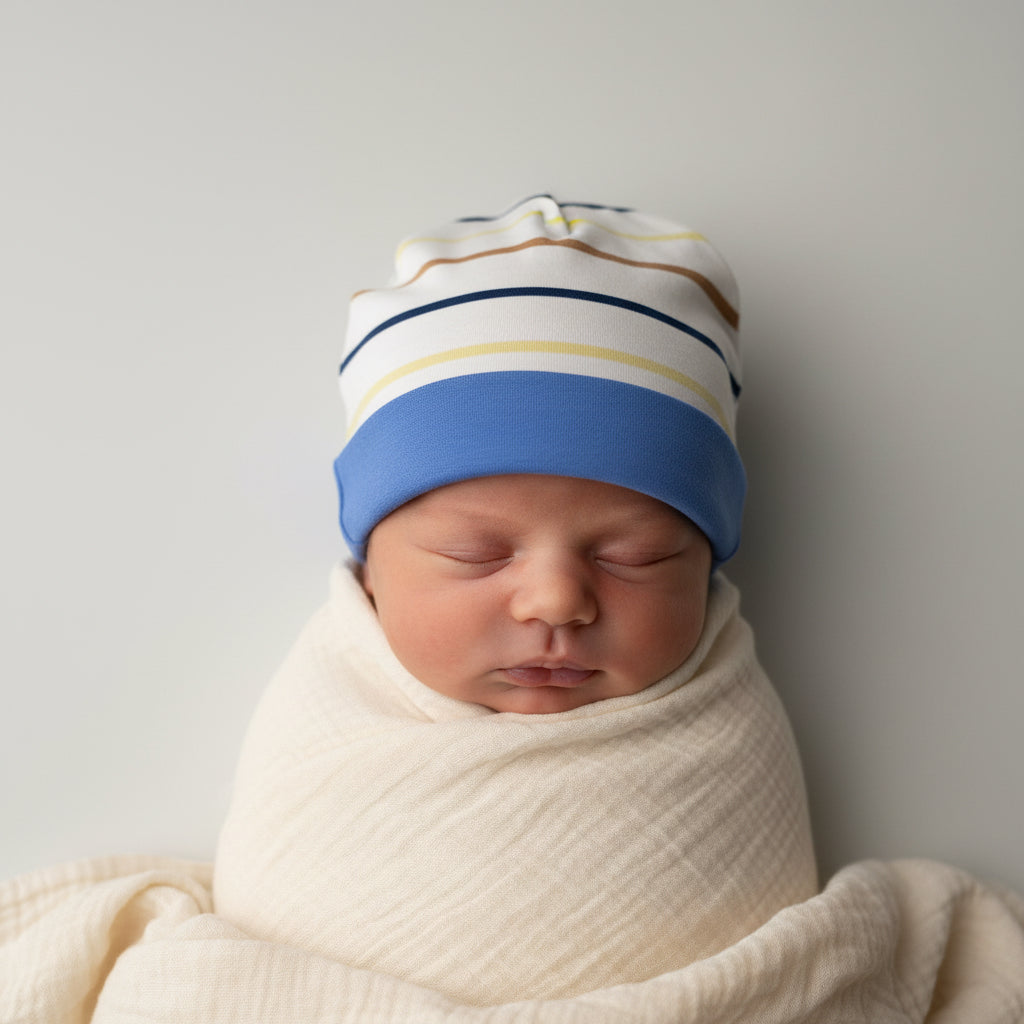 Completo Neonato 3 Pezzi Righe Multicolor con Orsetto