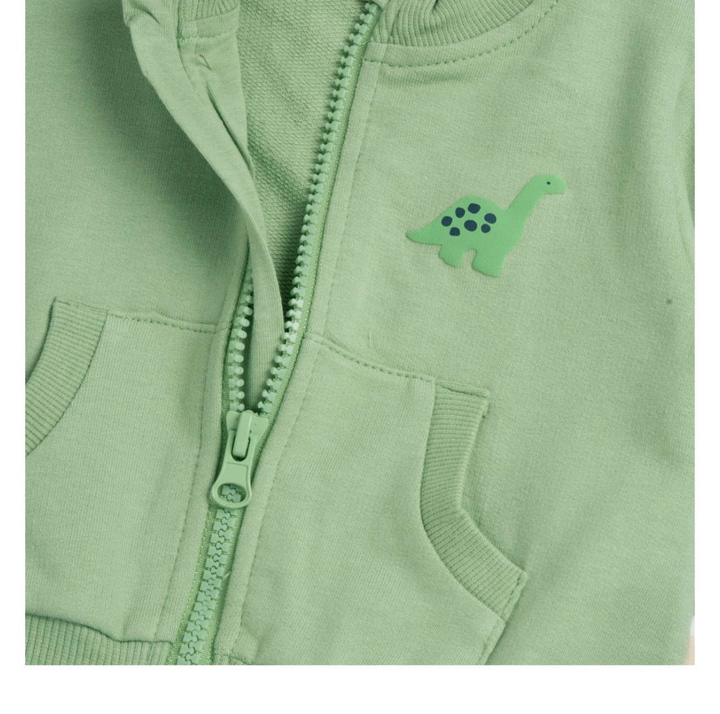 Chicco Giacca Bimbo Verde Salvia con Cresta Dinosauro