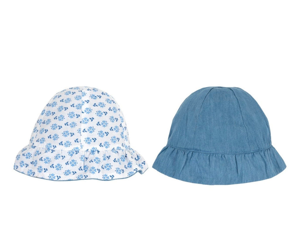 Chicco Cappello Bambina Reversibile Denim Floreale