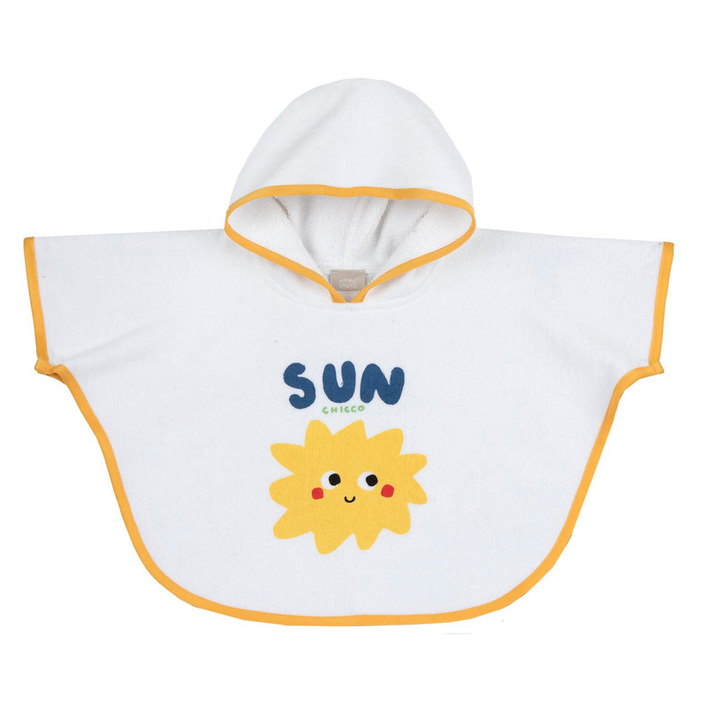 Chicco poncho con cappuccio in spugna di cotone Sole 6-9 mesi