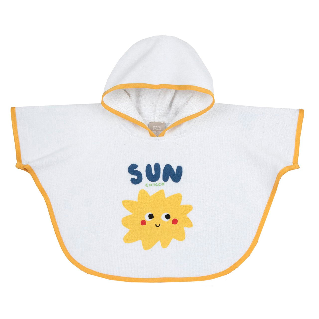 Chicco poncho con cappuccio in spugna di cotone Sole 6-9 mesi