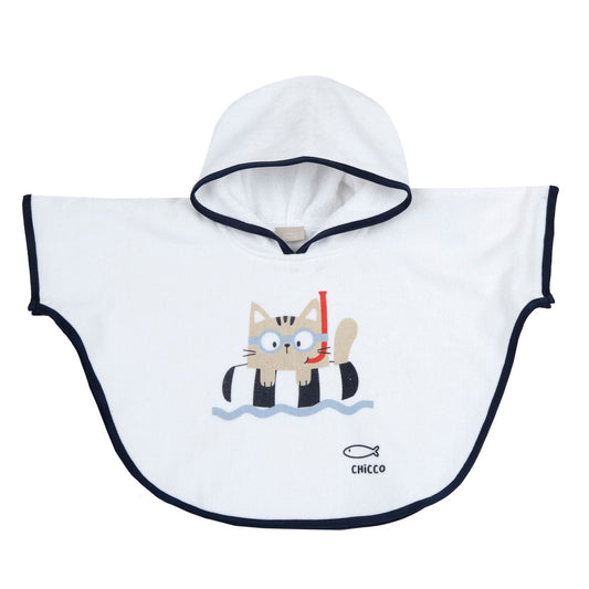 Chicco poncho con cappuccio in spugna di cotone Swim
