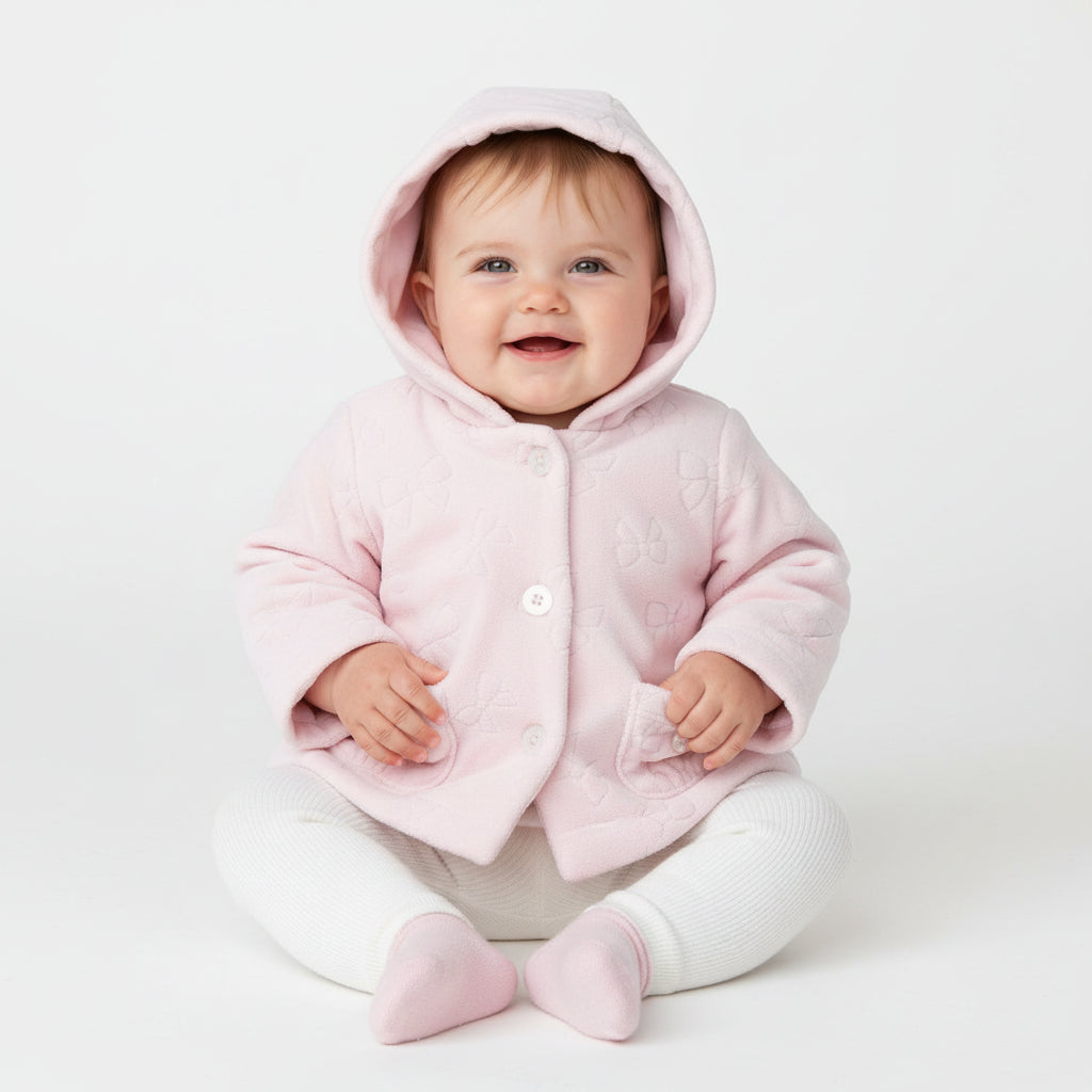 Chicco Cardigan Rosa con Cappuccio