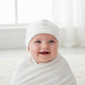 Chicco cappellino neonato ciniglia bianco