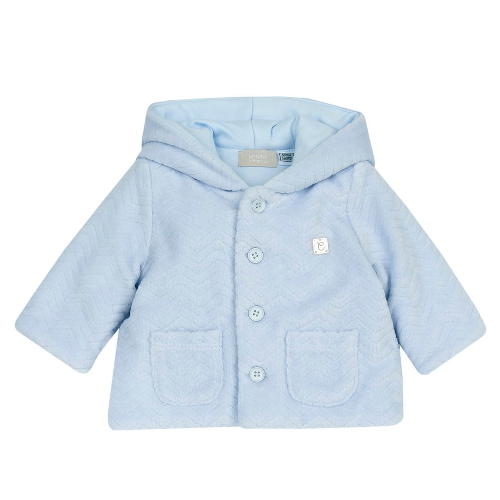Chicco Cardigan Azzurro con Cappuccio