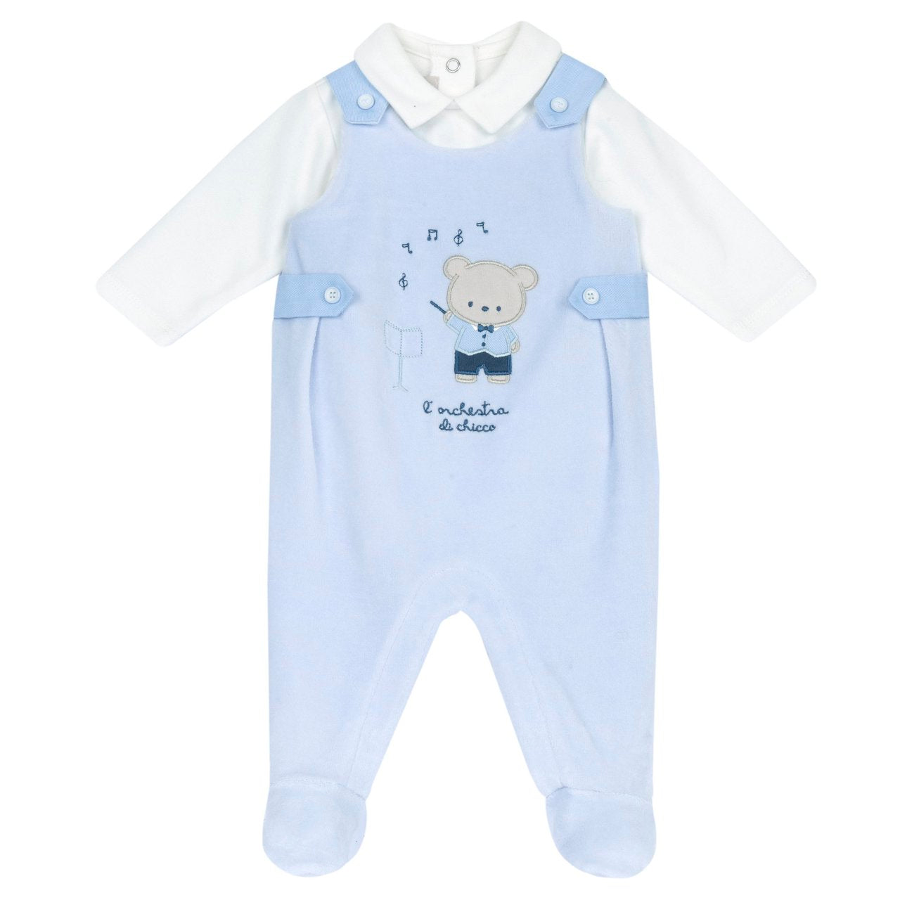 Chicco Completo Body Con Salopette Lunga