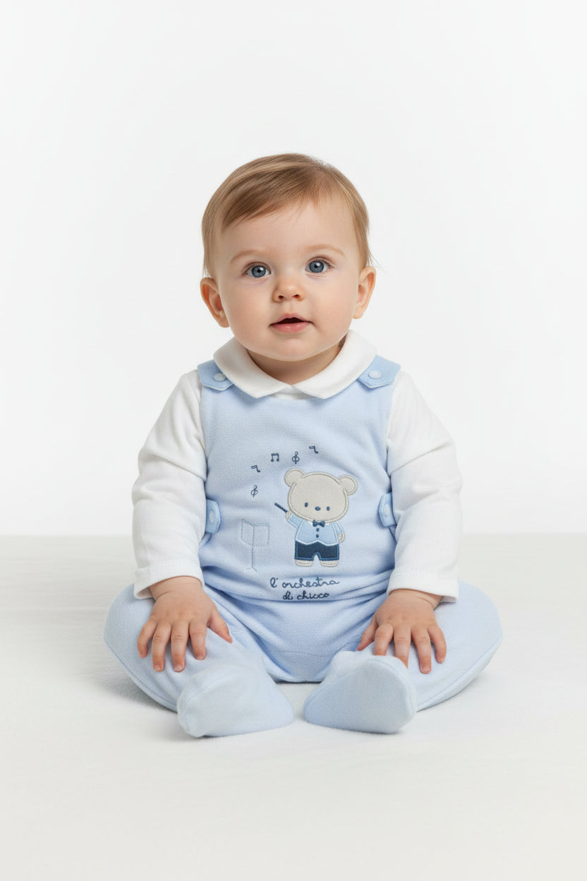 Chicco Completo Body Con Salopette Lunga