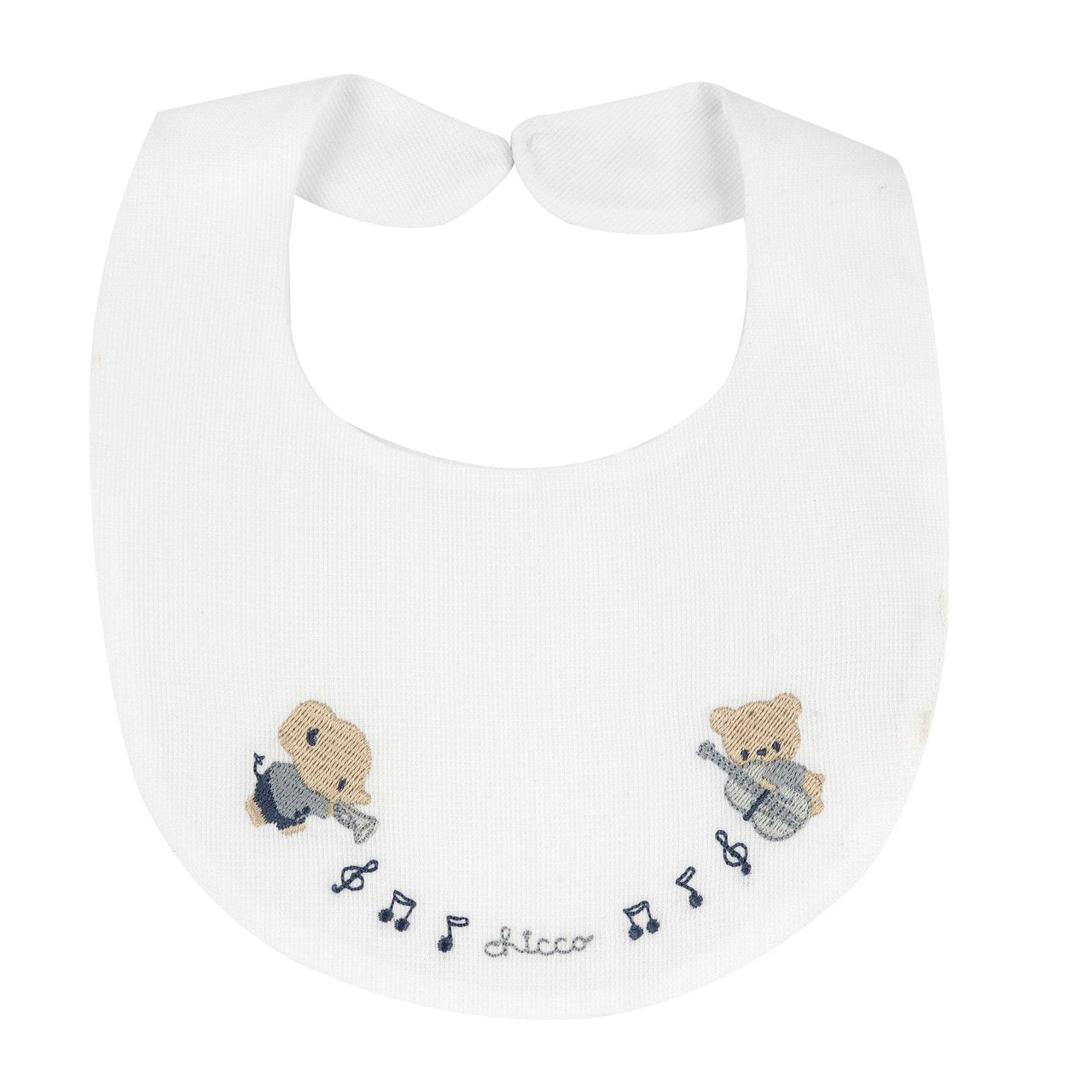 Chicco bavaglino con ricamo