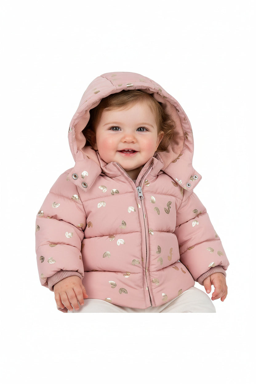Chicco Giubbotto Fantasia Rosa con Cappuccio Estraibile
