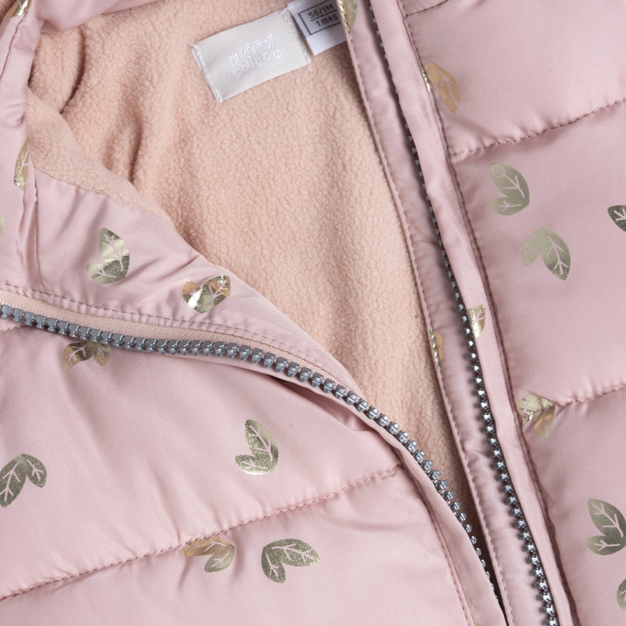 Chicco Giubbotto Fantasia Rosa con Cappuccio Estraibile