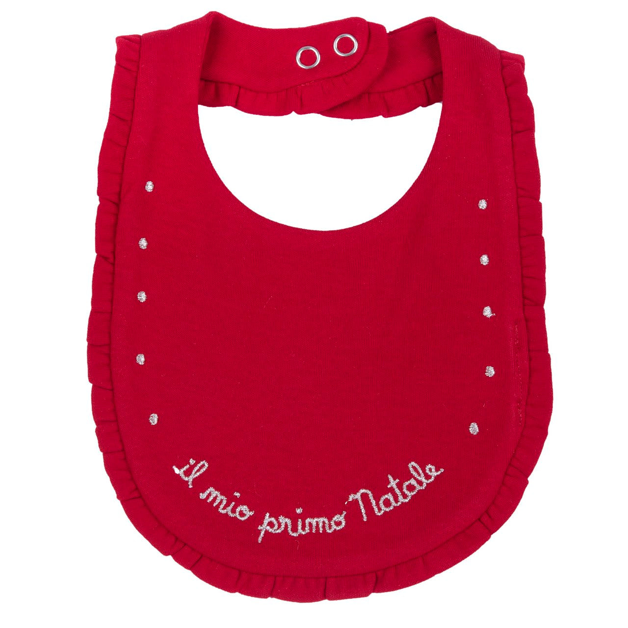 Chicco bavaglino natale con ricamo