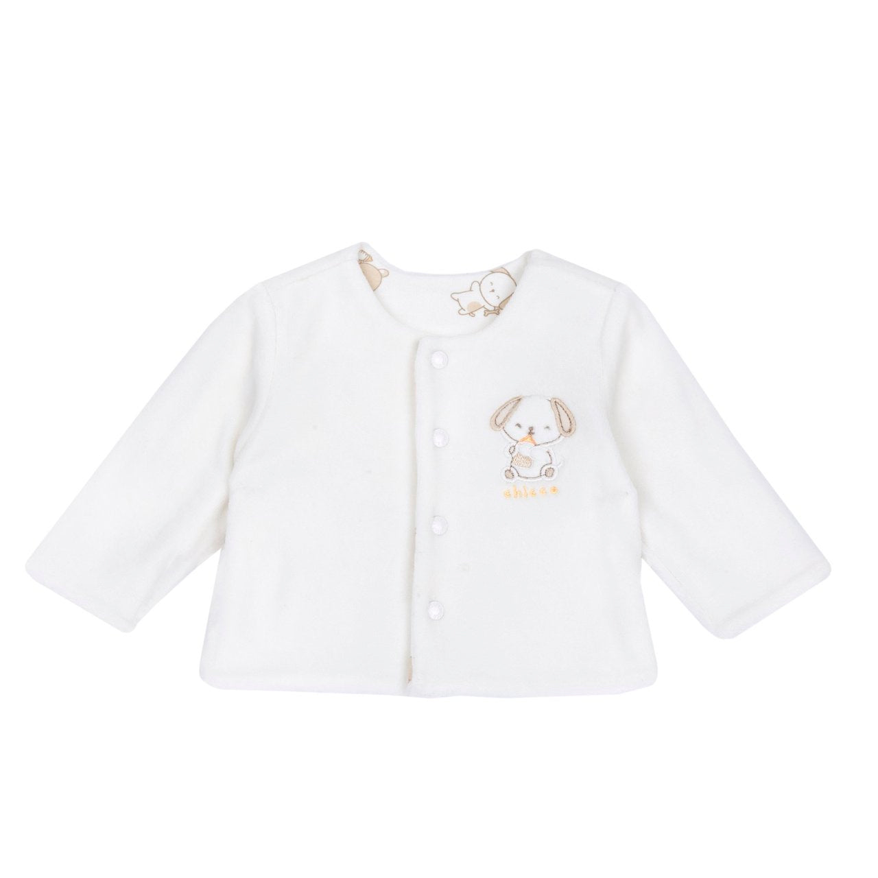 Chicco Cardigan Reversibile Bianco