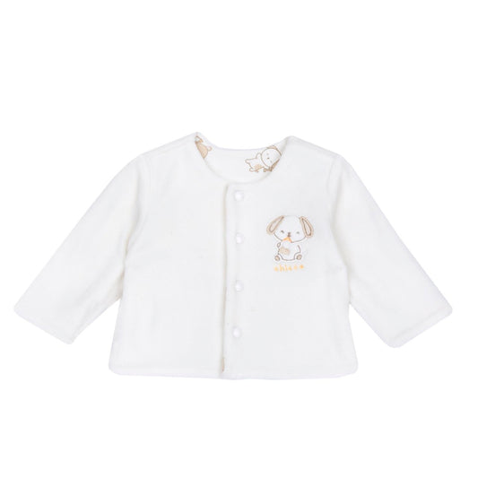 Chicco Cardigan Reversibile Bianco