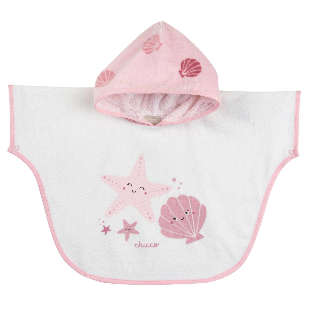 Chicco Poncho Mare Bambina in Spugna di Cotone