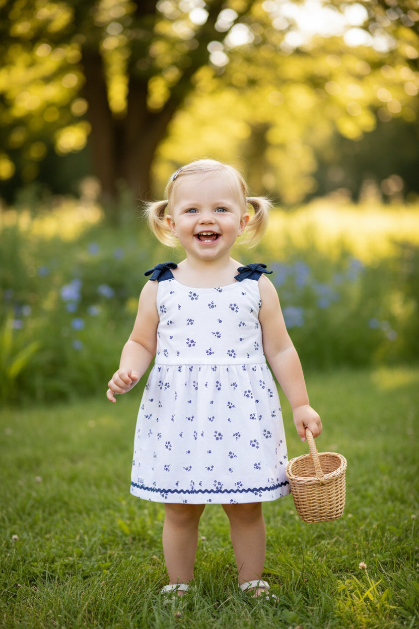 Chicco Vestito con Bretelline Jersey Stampato Bambina