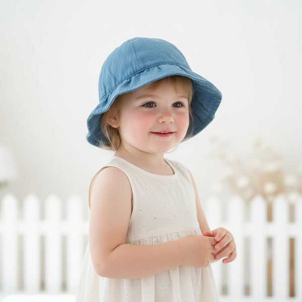 Chicco Cappello Bambina Reversibile Denim Floreale