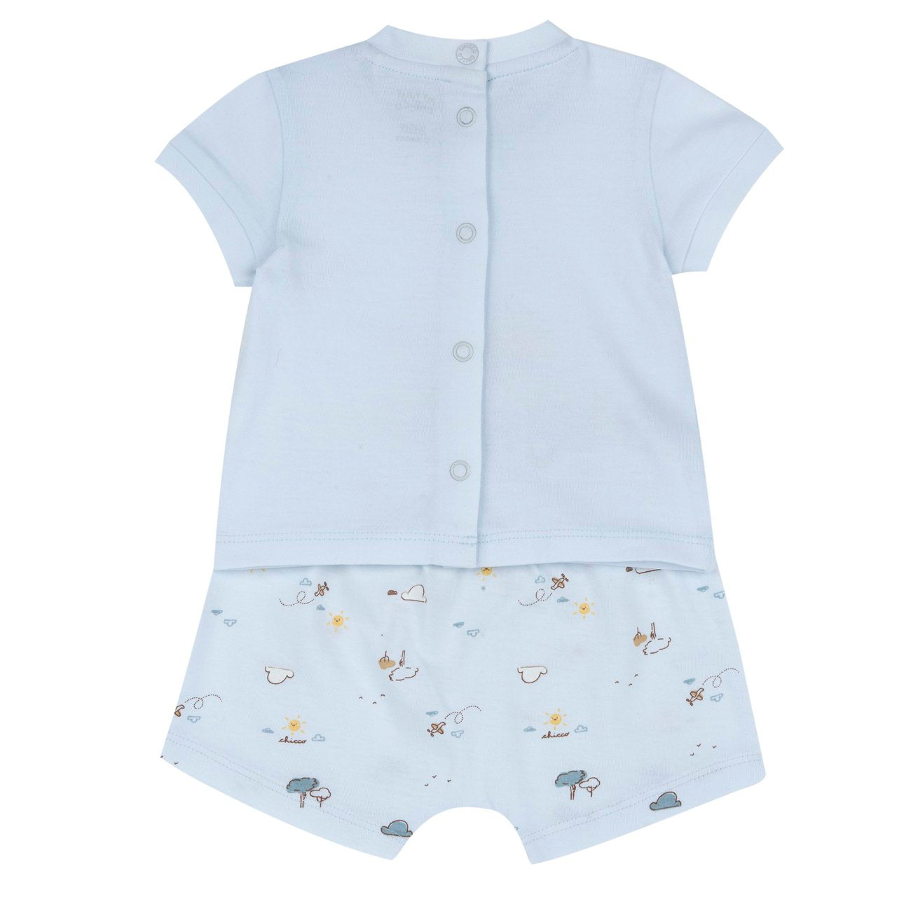 Chicco completo maglietta e pantaloni corti Azzurro