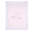 Chicco Coperta Neonata con Ricamo Coniglietti Rosa e Bianca