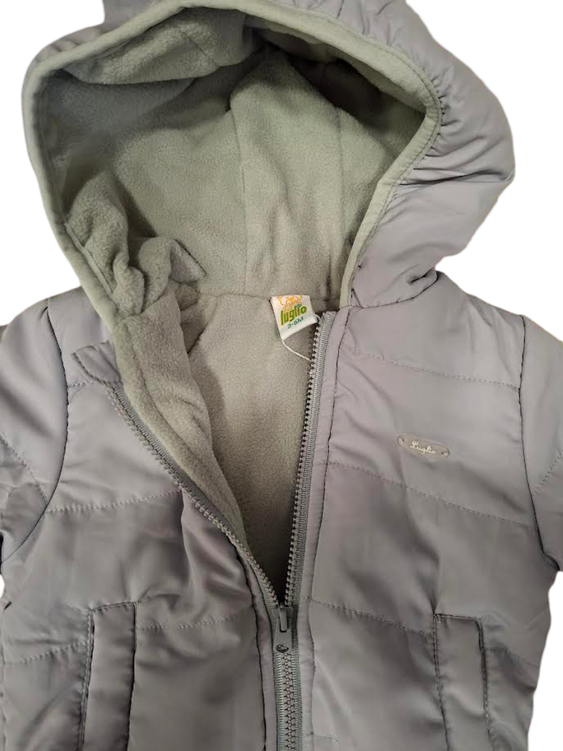 Luglio Giubbino Bambino Felpato Grey