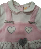 Luglio Tutina Neonato Ciniglia Rosa