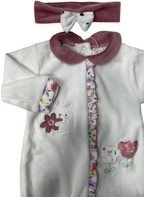 Luglio Tutina+Fascia Neonato Ciniglia