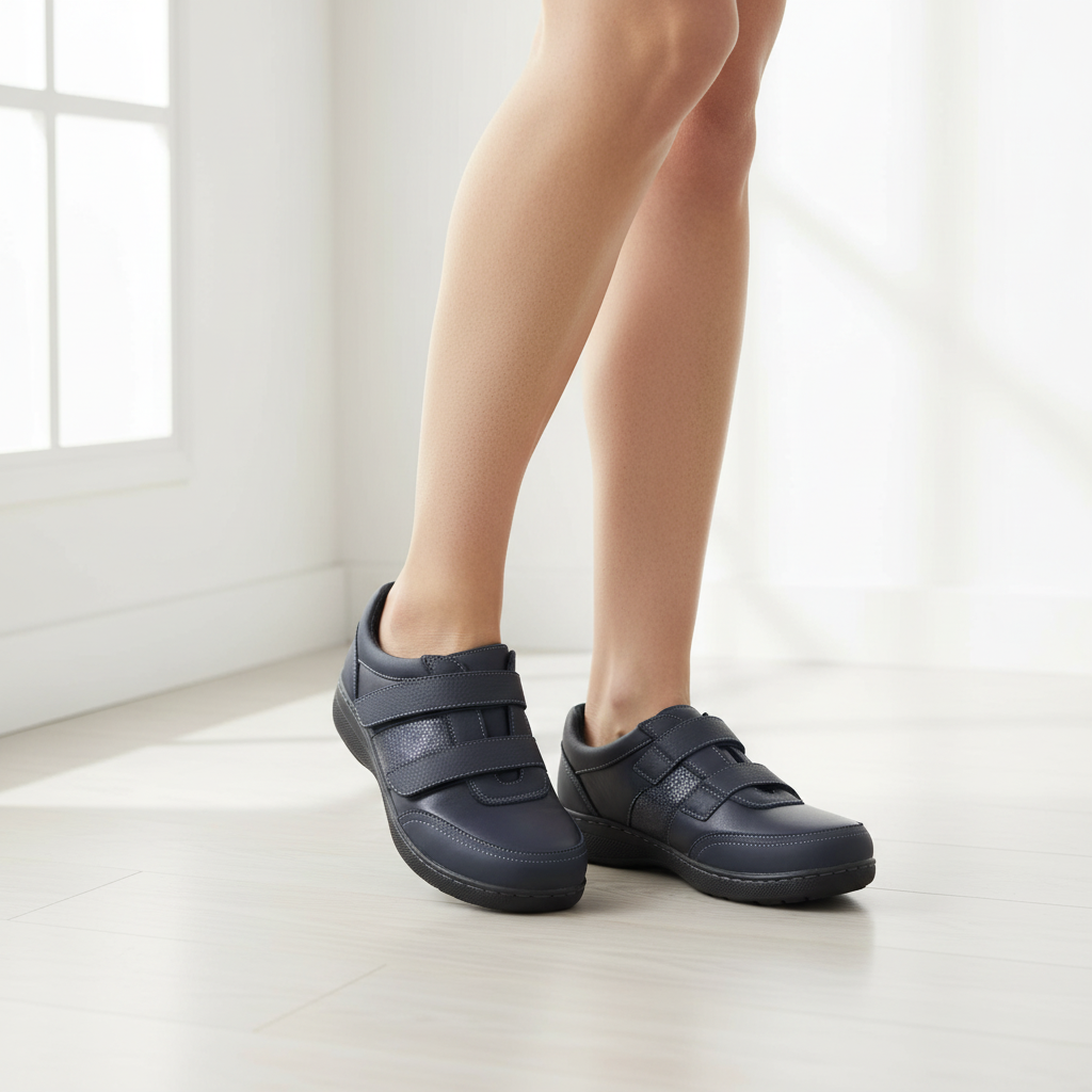 Benexa scarpa in pelle elasticizzata Blu