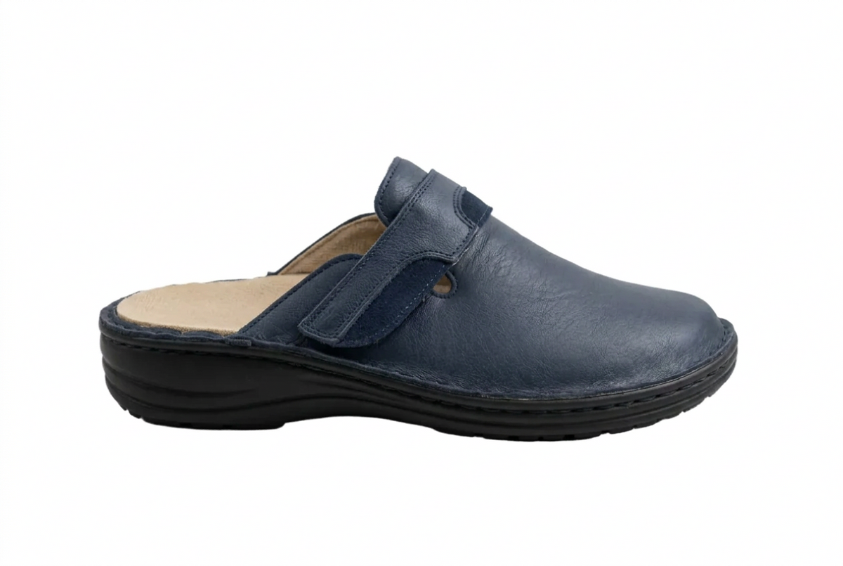 Pantofola ortopedica elasticizzata grigio uomo