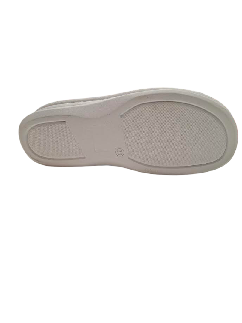 Benexa sandalo doppio velcro bianco